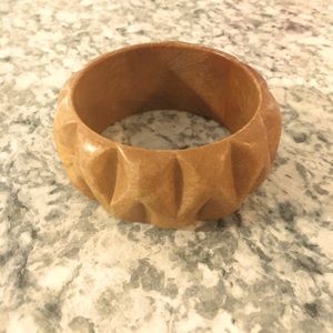 Wood MCM Bangle Bracelet